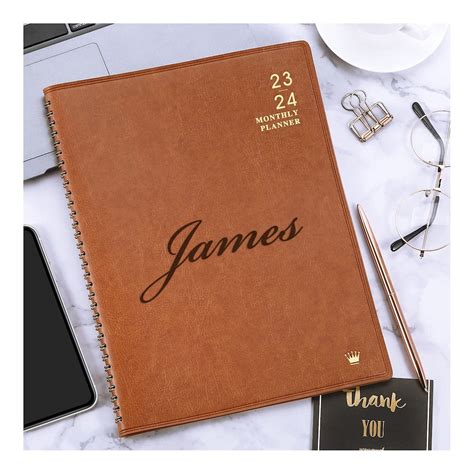 Personalized LEATHER PLANNER CALENDAR Organizer Notepad - Etsy