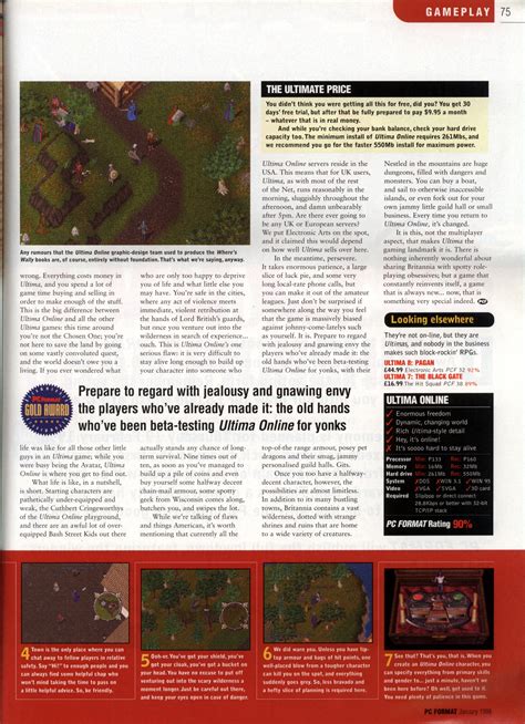 Ultima Online Review – PC Format | Pix's Origin Adventures