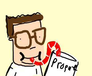 Hank Hill drinks propane - Drawception