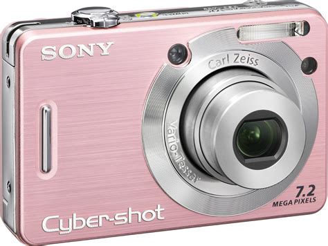Sony Cybershot DSCW55 7.2MP Digital Camera with 3x Optical Zoom (Pink ...