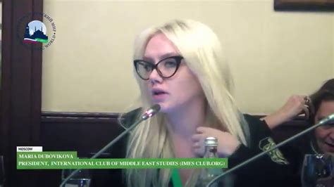 Maria Dubovikova at the forum "Journalists of Muslim countries against ...