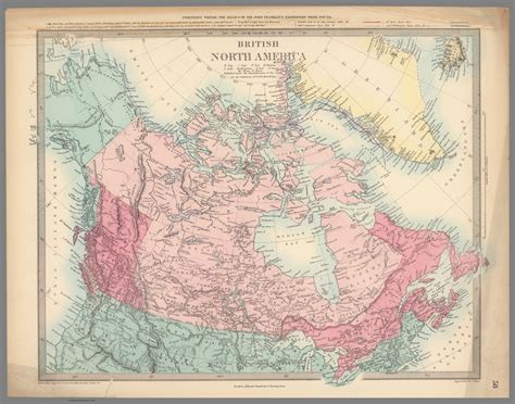 Vintage British North America Map Free Stock Photo - Public Domain Pictures
