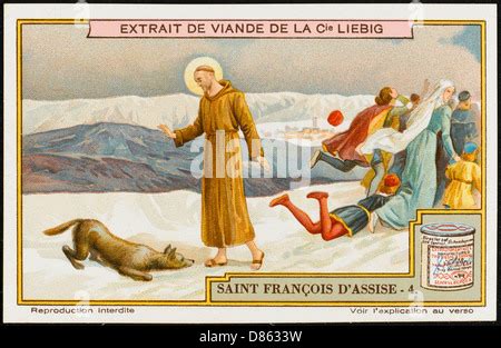 FRANCIS OF ASSISI & WOLF Stock Photo - Alamy
