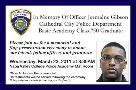 Napa Valley College Police Academy Graduate Killed in the Line of Duty ...