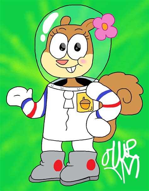 How To Draw Sandy Cheeks