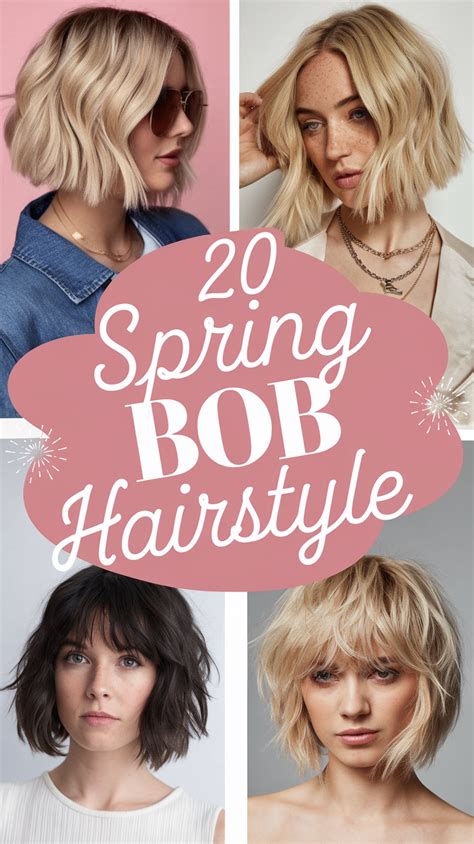 trendy spring bob hairstyles  short long curly   ideas