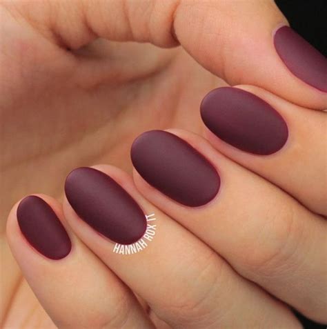 50 Matte Nail Polish Ideas | Art and Design | Matte nails design, Maroon nails, Matte nail polish