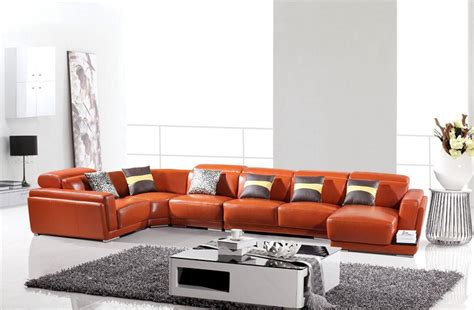 Luxurious Leather Curved Corner Sofa New Orleans Louisiana V-2996