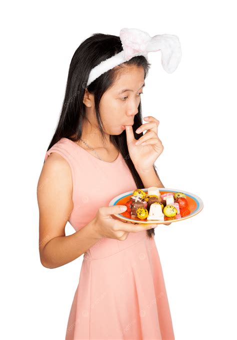 Cute Asian Bunny Girl Candy Thai Asian, Orange, Cute, Female PNG