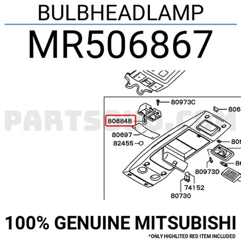 MS820090 Mitsubishi BULB,HEADLAMP, Price: 2.1$, Weight: 0.01kg ...