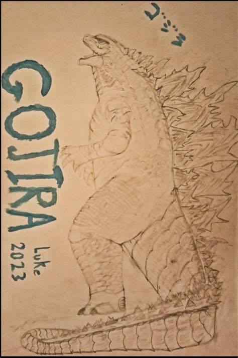 Legendary Godzilla pencil drawing A4 page - Artist Show-Off - Comic Vine