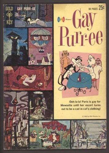 GAY PURR-EE #1 1962 UPA Cartoon Cat Movie Comics Gold Key VG+ 80 Pages ...
