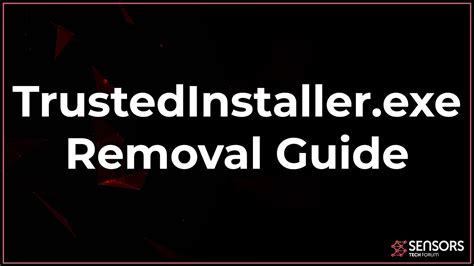 Trustedinstaller.exe Removal Guide [Free Fix Steps] - YouTube