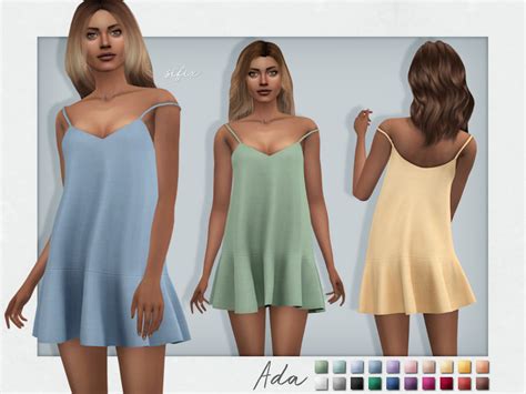 Платье Ada Dress Симс 4
