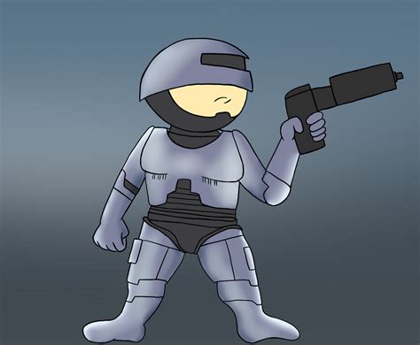 Ardhamon's Art Blog (I drew Psychicpebbles/Zach Hadel as Robocop...)