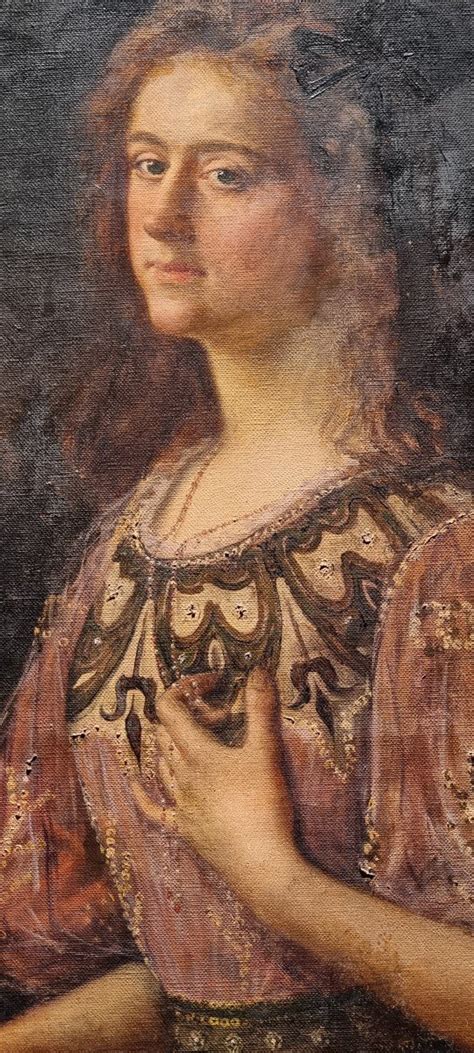 Proantic: Female Portrait, Oil On Canvas, 1900s