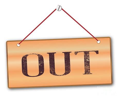 Out Sign Digital Art by Bigalbaloo Stock - Fine Art America