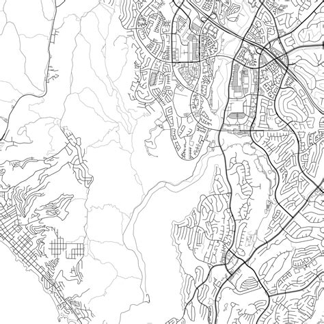 Laguna Niguel Map Print, Laguna Niguel Map Poster Wall Art, Ca City Map