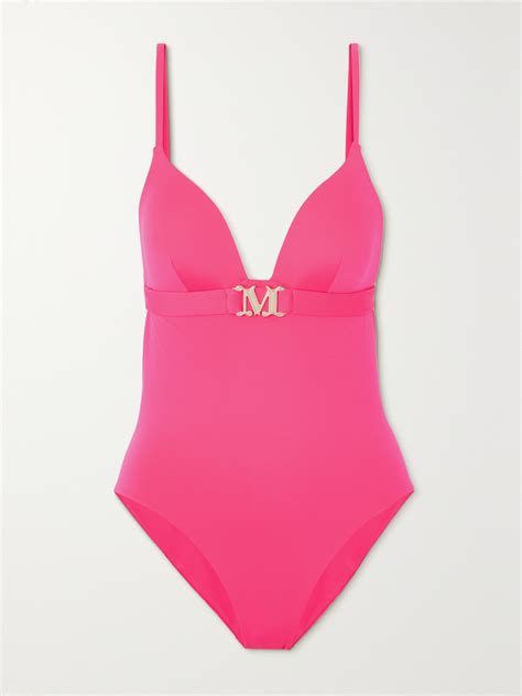 Max Mara Cecilia Embellished Swimsuit In Fuxia | ModeSens