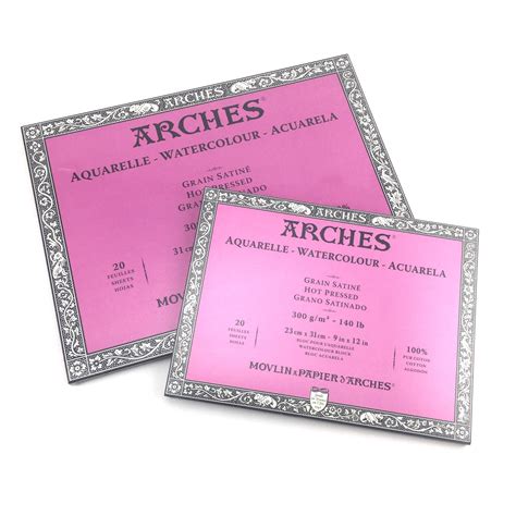 Arches Aquarelle Watercolor Block - Hot Press - 300 gsm – K. A. Artist Shop
