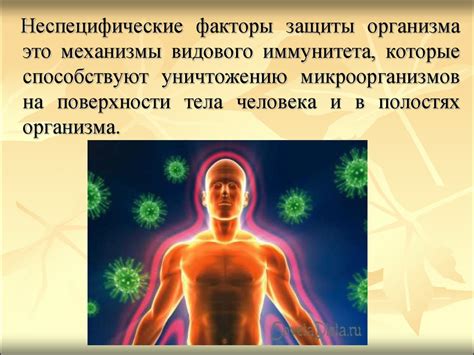 Неспецифические факторы защиты организма - презентация онлайн