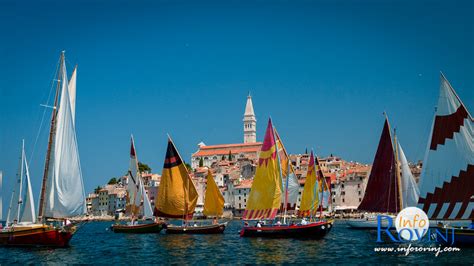 Regata rovignese di barche tradizionali con vela al terzo o latina