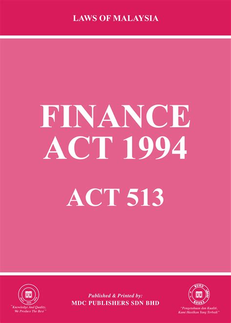 laws  malaysia finance act