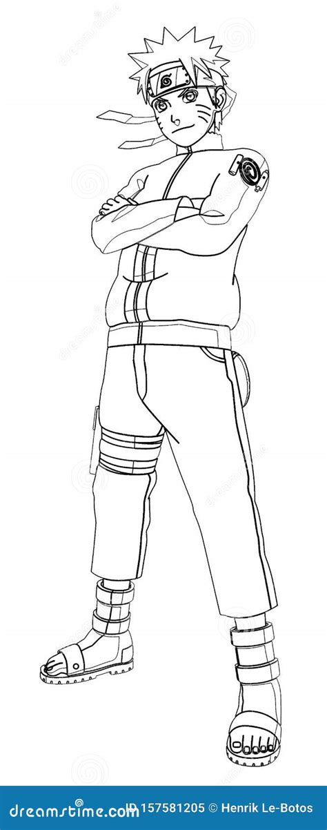naruto  art stock illustration illustration  monochrome