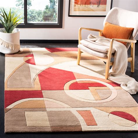 safavieh rodeo drive necibe hand tufted wool retro area rug  sale