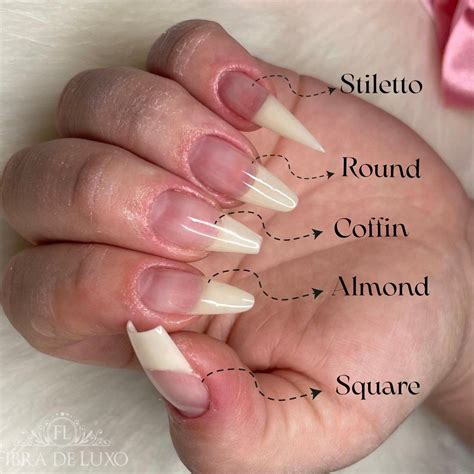 Формы ногтей | коффин овал миндаль квадрат | Nail shapes square almond ...