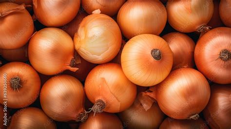 Organic white onions in a tasty heap Stock Photo | Adobe Stock