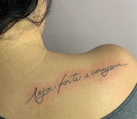 Tatuagens Seja Forte E Corajosa