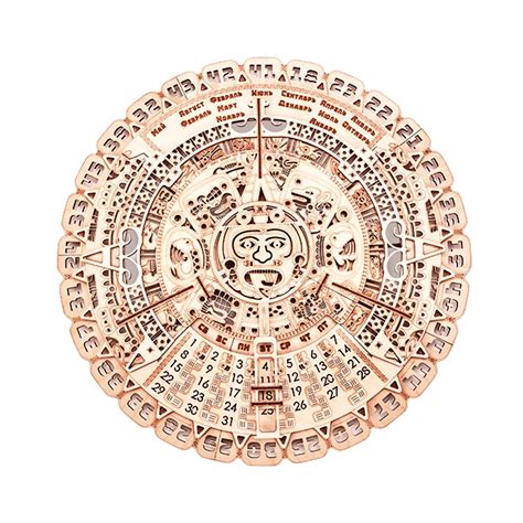 Maya calendar - 3D wooden mechanical model kit by WoodTrick.