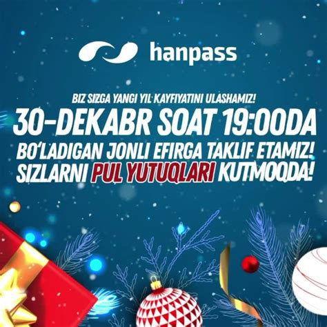 Kirib kelayotgan yangi 2021-yilingiz bilan tabriklaymiz!🎄 Hanpass ...