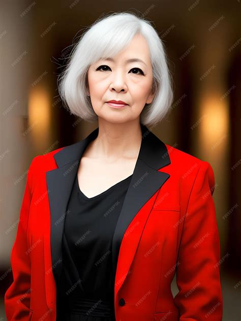 Premium Photo | Beautiful middle aged asian woman posting for picture