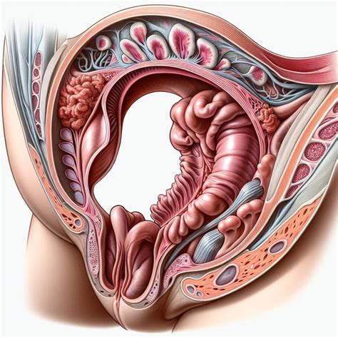 Vaginal Canal Anatomy Illustration | Female Reproductive System | AI
