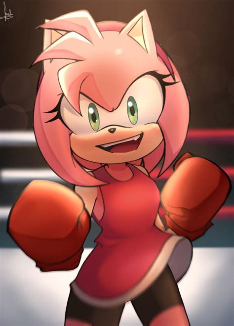 "Come on, fight me!" - Amy by @k1mura_kum1 : r/SonicTheHedgehog