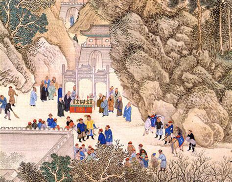 manchus ruled china painting   qing dynasty