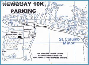 NEWQUAY MAP - TravelsFinders.Com