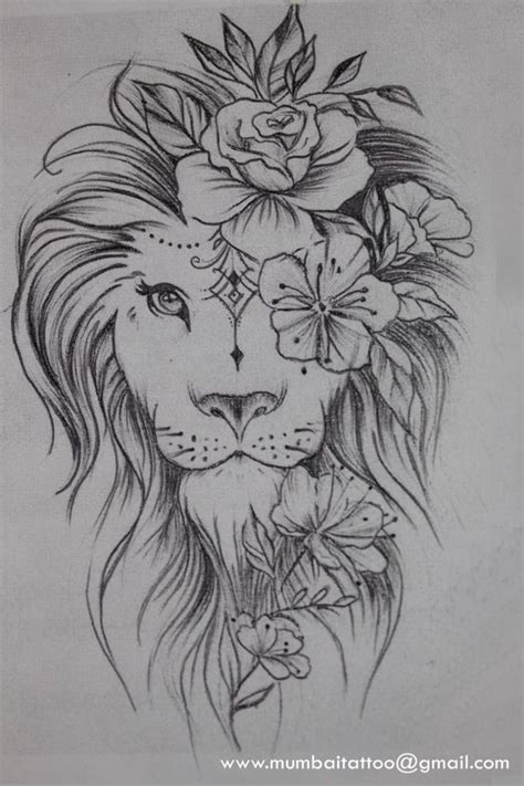 Gorgeous lion drawing done at Mumbai Tattoo Piercing school. - What a ...