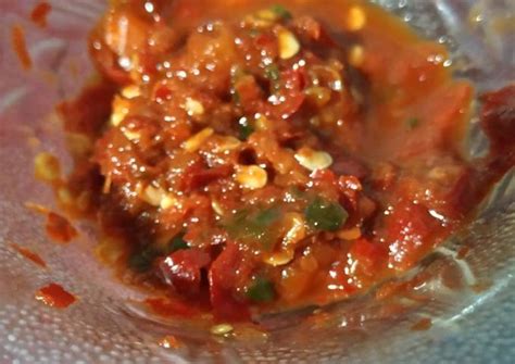 resep sambal terasi mentah oleh mutia ismi  cookpad