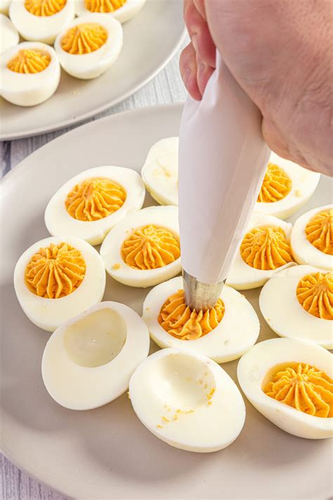 Spicy Deviled Eggs - About a Mom