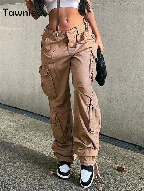 Y2K Cargo Pants Women's Baggy Pants 2022 Autumn Streetwear Fairycore ...
