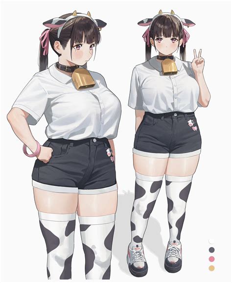 cow girl (original) drawn by riki_(riki_unc) | Danbooru