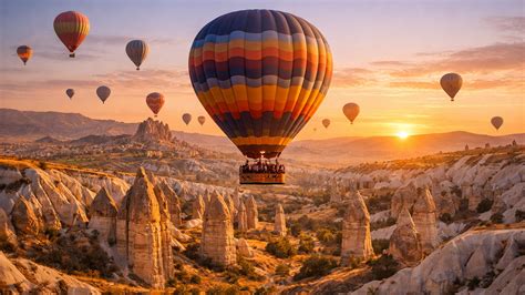 hot air balloons sunrise