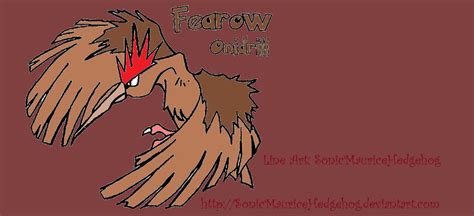 Pokemon Fearow by SonicMauriceHedgehog on DeviantArt