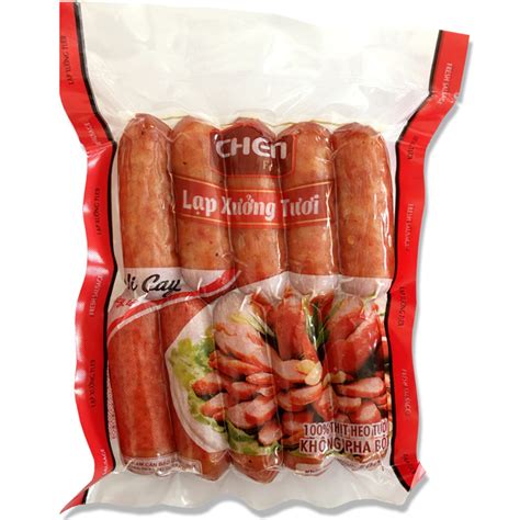 Lạp xưởng tươi vị cay (500g) - CÔNG TY TNHH THỰC PHẨM CHEN LIN