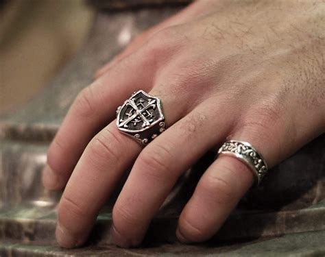 Templar Shield | Oxidised Sterling Silver Ring – Girati