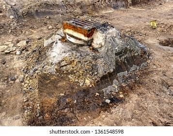 Sewer Hole Cover Middle Square Under Stock Photo 1361548598 | Shutterstock