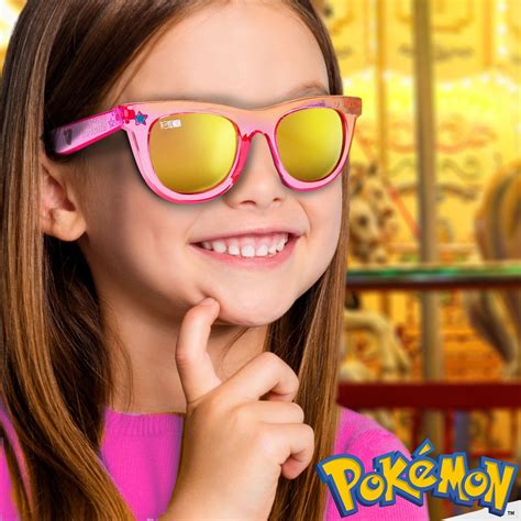 Snapklik.com : ARKAID Pikachu And Eevee Girls Sunglasses, Official Pink Pokemon Arkaid Shades